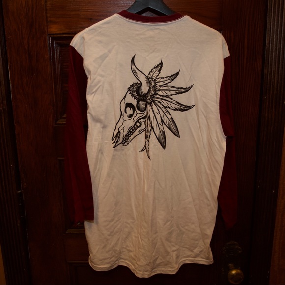Obey Skull 3/4 Sleeve Shirt - Picture 1 of 4